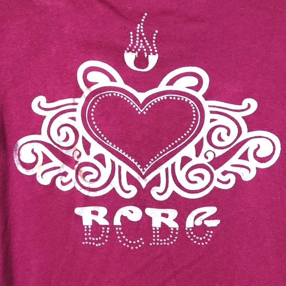 BCBGMAXAZRIA Rhinestone Embellished Knit Long Cardigan Fushia Size Medium - Picture 2 of 11